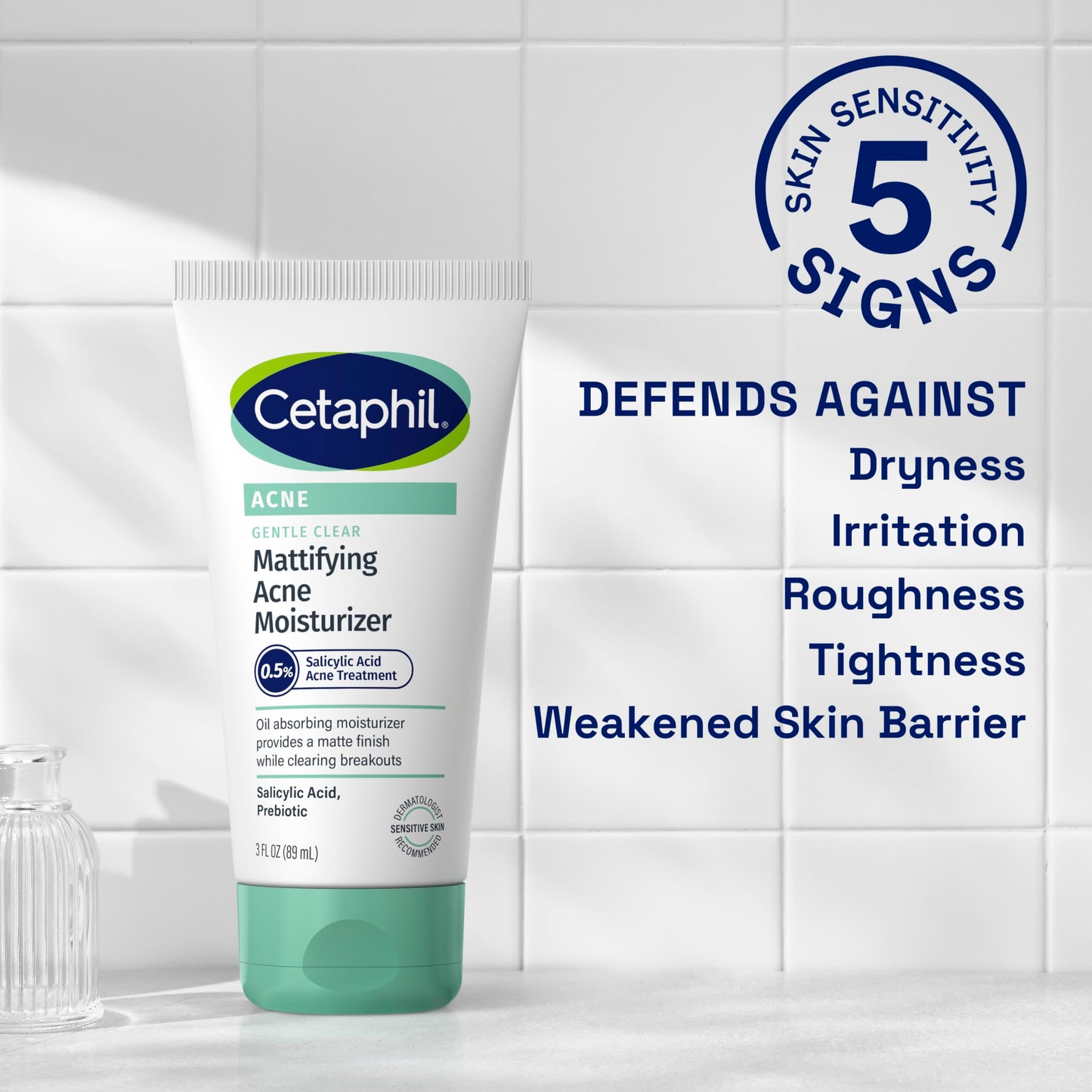 Cetaphil, Gentle Clear, Mattifying Acne Moisturizer , 3 fl oz (89 ml)