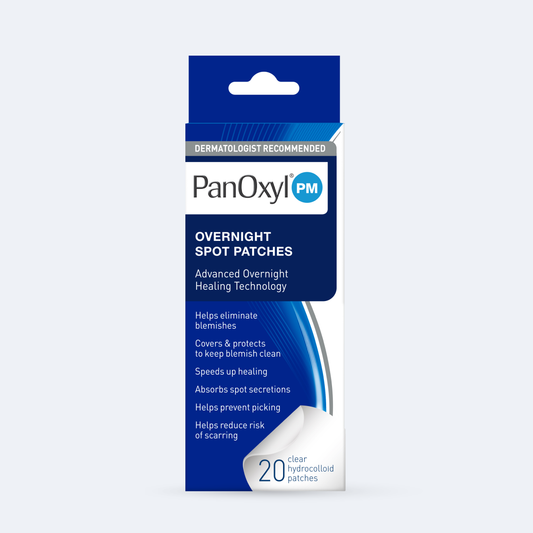 PanOxyl, PM, Overnight Spot Patches , 20 Clear Hydrocolloid Patches