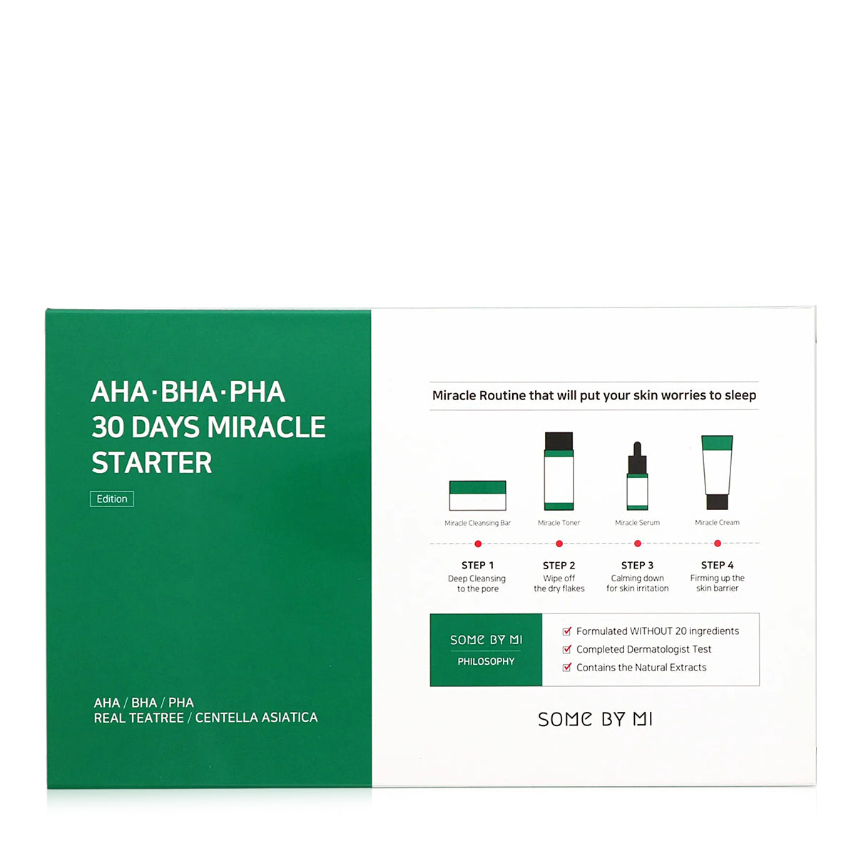 SOME BY MI AHA, BHA, PHA 30 Days Miracle Starter Limited Set - 4 Pcs